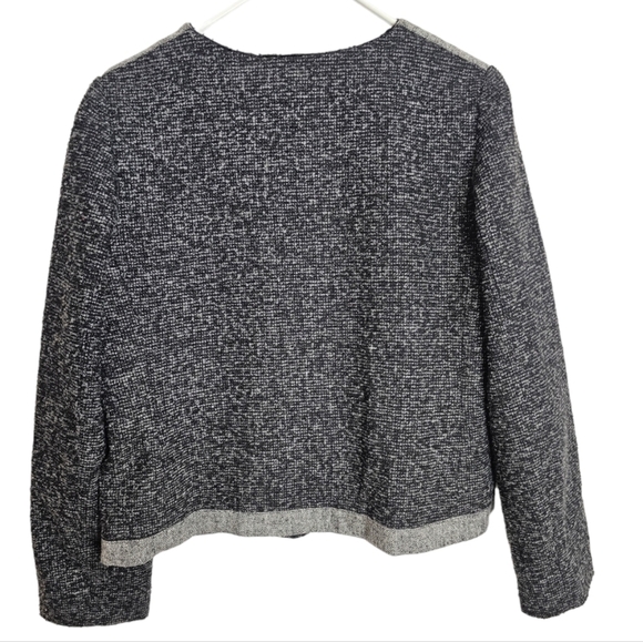 Liz Claiborne Wool Blend Zip Up Pocketed Jacket * TINY FLAW - Picture 3 of 10